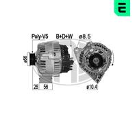 ERA Generador 90A 14V para Citroën Berlingo Caja 1.4i 1.1i 1.6