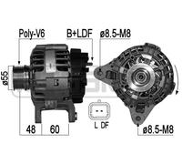 ERA Generador 95A 14V para Dacia Duster 1.6 16V 1.4 210856A