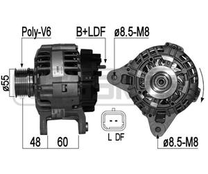 ERA Generador 95A 14V para Dacia Duster 1.6 16V 1.4 210856A