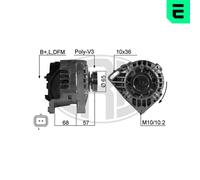 ERA Generador 95A 14V para Renault Clio II 1.2 16V 2.0 1.4