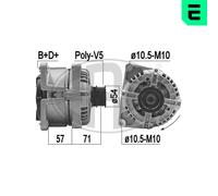 Messmer Alternador Generador 100A 14V Para Opel Astra H 1.6 209418A