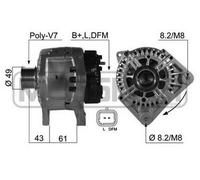 ERA Generador De Luz 110A 14V Para Renault Megane II 1.9 Dci 2.0