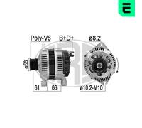 Era Generador De Luz 120A 14V Para Fiat Ducato Pritsche/Fahrgestell 2.8