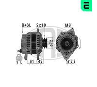 Era Generador De Luz 120A 14V Para Mitsubishi Pajero III 3.2 DI-D
