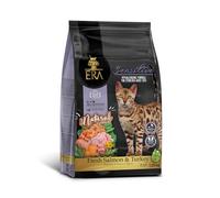ERA Grain Free Salmón y Pavo para Gatos Esterilizados - Pienso Sin Cereales, Control de Peso, Rico en Omega-3 y Salud Urinaria, 1,25 kg