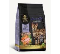 ERA Grain Free Salmón y Pavo - Pienso para Gatos Adultos, Sin Cereales, Rico en Proteínas y Probióticos, Alimento Completo y Equilibrado, 6 kg
