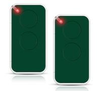 Era Inti Telecomando Cancello Universal 433,92MHz - 2 Canali, Compatibile Apricancello e Garage Facile da Programmare, Design Compatto - 2 unidades Verde