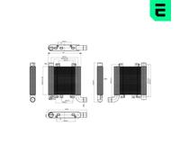 ERA Ladeluftkühler Intercooler 672045 para Hyundai Santa Fé II 2.2 CRDi 4x4 CM