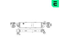 ERA Ladeluftkühler LLK para Renault Trafic III Kasten 1.6 dCi 120 Opel Vivaro B