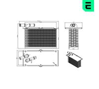 ERA Ladeluftkühler LLK para VW Polo 1.2 TSI, Golf VI, Audi A3 6R1