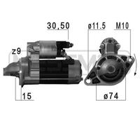 ERA Motor de Arranque 1kW para Toyota Auris Rav 4 III 220708A