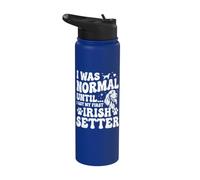 Era normal hasta que conseguí mi primer setter irlandés - Setter rojo Stainless Steel Insulated Water Bottle