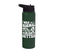 Era normal hasta que conseguí mi primer setter irlandés - Setter rojo Stainless Steel Insulated Water Bottle