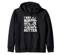 Era Normal hasta Que conseguí mi Primer Setter irlandés - Setter Rojo Sudadera con Capucha