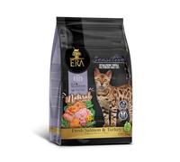ERA Pienso para Gatos Adultos Grain Free Salmón y Pavo. Esterilizados. Dige sensibles - Nutrición Completa y Saludable - 3 kg