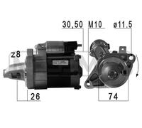 ERA Starter Motor 0.8kW para Toyota Yaris 12V 220723A