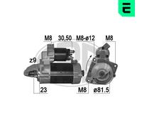 ERA Starter Motor 2,3kW Para Fiat Ducato Pritsche/Chasis Bus 220033A