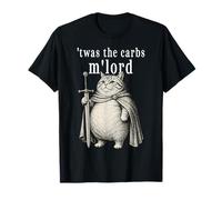 Era The Carbs M'Lord Funny Cat Medieval Knight Camiseta