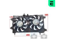 VENTILADOR MOTOR CVA376G FT7518 1620750 05041225 8EW 351 044-511 47802 EV820600