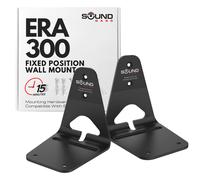 ERA300 Wall Mount Bracket Low Profile Black Twin Pack Compatible with Sonos ERA 300 Speaker Complete with All Fixing Hardware