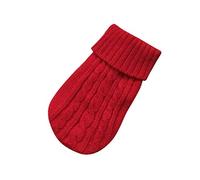 EraAja Ropa Chaqueta de invierno Suéter Perro Perro Perro Cachorro para Gato Pequeño Abrigo Ropa para Mascotas Suéter Divertido Perro (Rojo, M)