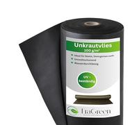 EraGreen Premium - Tela para malas hierbas 100g/m² - 2m x 1m de tela para jardín, impermeable y estable a los rayos UV - Estera para malas hierbas ideal para jardín y jardinera elevada - Lámina de