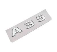 ERAKAFZTTK ABS Cromado Apto for Mercedes A 35 45 AMG W177 W176 A35 A45 A45S Turbo 4MATIC Letras del Maletero del Coche Emblema Insignia Pegatinas Accesorios(Chrome A35)