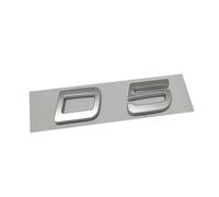 ERAKAFZTTK Coche 3D ABS Trasera Tronco Letras Alfabeto Logo Insignia Emblema calcomanías Estilo Pegatina Ajuste for Volvo C30 V40 V50 V60 V90 Accesorios(Silver,D5)