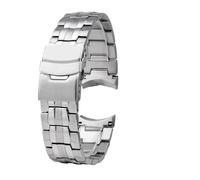 ERAKAFZTTK Compatible Fit For Casio Edifice EF-550D, correa de acero inoxidable, accesorio for hombre, 22 mm(Steel)