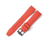 ERAKAFZTTK Compatible Fit For correas de silicona for Longines Conquest L3 Sports Diving Adventure L3.781.4 L3.742.4 Arc Interface de 20 mm y 22 mm.(Red-Black-K14,20mm)
