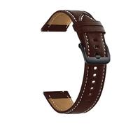 ERAKAFZTTK Correa de cuero genuino compatible Fit For Ticwatch Pro 3 Ultra GPS de 22 mm. Correa deportiva compatible Fit For Ticwatch Pro 3 LTE/2020/GTX/E2/S2. Pulsera de repuesto.(Dark brown bk)