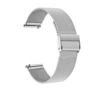 ERAKAFZTTK Correa de metal de 18 mm compatible con Fossil Q Venture HR de 4.ª generación/Q Venture HR de 3.ª generación. Pulsera for mujer compatible con Ticwatch C2 en oro rosa.