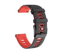 ERAKAFZTTK Correa de repuesto de silicona compatible Fit For Mibro Watch A2 y A1 (20 mm y 22 mm) for pulseras Mibro C3, C2, X1, Lite2, Color y Lite.(Black red,20mm)