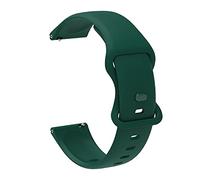 ERAKAFZTTK Correa de silicona de 20 mm compatible Fit For Amazfit GTS 4, 3, 2E y 2 Mini. Compatible Fit For Amazfit Active, GTR Mini, Bip U Pro, Bip 3 y S.(Darkgreen)