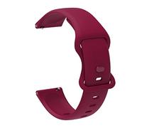 ERAKAFZTTK Correa de silicona de 20 mm y 22 mm compatible Fit For Polar Pacer, Ignite 2, Unite Sport y Polar Vantage M2, Grit X Pro.(Wine red,20mm)