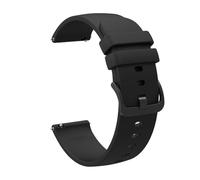 ERAKAFZTTK Correa de silicona de 20 mm y 22 mm for DIZO Watch 2, compatible Fit For DIZO Watch Pro/R/D Talk.(Black,20mm)