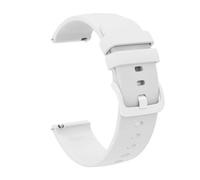 ERAKAFZTTK Correa de silicona de 20 mm y 22 mm for DIZO Watch 2, compatible Fit For DIZO Watch Pro/R/D Talk.(White,20mm)