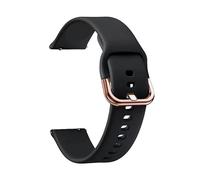 ERAKAFZTTK Correa deportiva de 22 mm compatible con el reloj inteligente IMILAB KW66/W12. Correa de silicona compatible con la pulsera YAMAY SW022/Realme Watch 2 3 S.(Black rose)