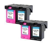 ErAKFd Cartucho de Tinta Compatible para impresoras 61XL 61 4500 4502 5530 1050 2050 3050 3054 3000 1000 1050 Accesorios consumibles para impresoras(2BLACK 2COLOR)