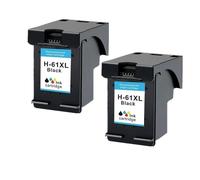 ErAKFd Cartucho de Tinta Compatible para impresoras 61XL 61 4500 4502 5530 1050 2050 3050 3054 3000 1000 1050 Accesorios consumibles para impresoras(2 Black)
