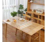 Eralove Protector de Mesa Transparente PVC, Mantel de Plástico Impermeable de 3 mm de Grosor, 100 * 200cm, Ideal para Cocina, Comedor y Exterior