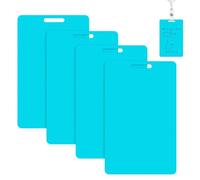 Erasable Badge 4Pcs Vertical Mini Whiteboard Pocket-Sized Erasable Notepad