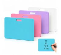 Erasable Badge Note, 2026 New Reusable Silicone Badge Notepad for Office, Mini Erasable Whiteboard with Dual-Side Writable & Fade-Proof (Four Horizontal Colors)