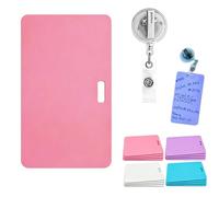 Erasable Badge Sticky Notes, 2026 New Reusable Silicone Vertical Horizontal Badge Buddy, Portable Erasable Badges Notes, Dual-Side Writable, Fade-Proof & No Blur for Nurse Doctor Healthcare (B-3)