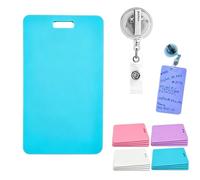 Erasable Badge Sticky Notes, 2026 New Reusable Silicone Vertical Horizontal Badge Buddy, Portable Erasable Badges Notes, Dual-Side Writable, Fade-Proof & No Blur for Nurse Doctor Healthcare (A-2)