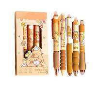 Erasable Gel Pens 6 Pack Cute Retractable Writing Pens, Smooth Writing Erasable Ink Pen for Home Office School Library Business Work Study Teachers Students Note Taking Use, Clean Correction Design