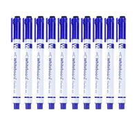 Erasable Markers - Ten Piece Set, Fine Tip Pens, Built In Eraser Stationery | Precision Writing Tools, Whiteboard Calendar School Classroom Education Drawing Tasks Smooth Ink Flow Organization