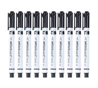 Erasable Markers - Ten Piece Set, Fine Tip Pens, Built In Eraser Stationery | Precision Writing Tools, Whiteboard Calendar School Classroom Education Drawing Tasks Smooth Ink Flow Organization