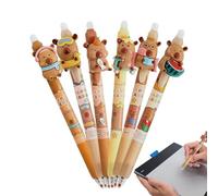 Erasable Pens - PP, 14.5cm 0.5mm Gel Writing Pens Smooth & Erasable | Planner Correction Pen, 6-Piece Set For Kids, Adults, Students, Home, Office, School, Study, And Daily Writing Tasks