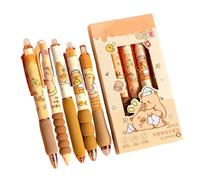 Erasable Retractable Pens, Journaling Click Markers, 6 Pack Set with Quick Dry, Writing Tool with Comfortable Hold, 5.91inches Stationery Accessory, Learning Tool for School Home Work Library Teachers